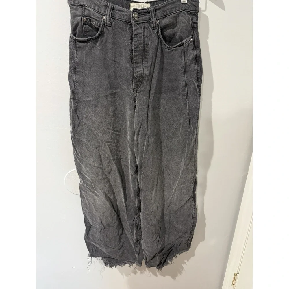 Free People We the Free Old West Slouchy Wide Leg Jeans Size 28 M